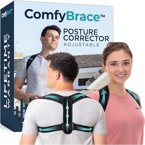 ComfyBrace Posture Corrector-Back Brace for Men and Women- Fully Adjustable - Picture 7 of 7